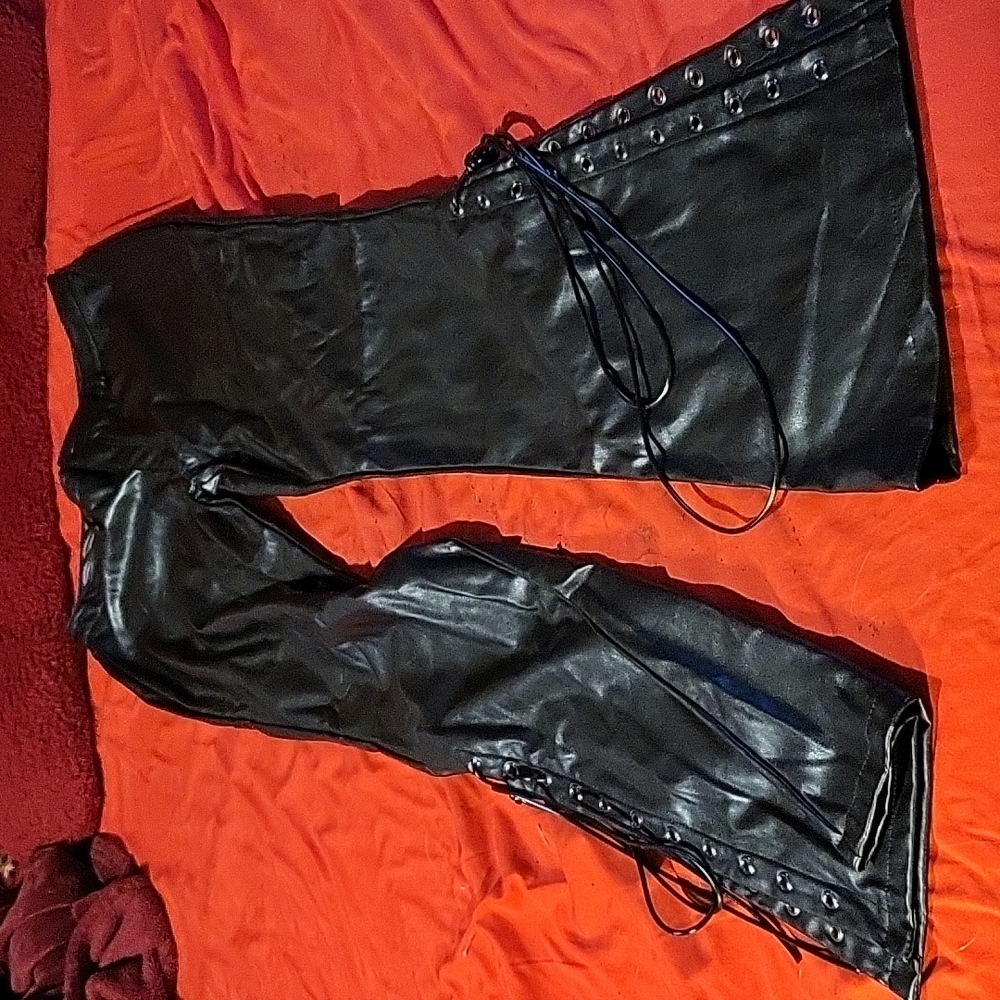 Dolls Kill faux leather pants